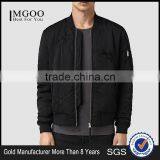 MGOO Custom Designs Embroidery Bomber Jackets Long Sleeves Zip Up Fly Mens Bomber Jackets Zip Up thumbnail-1