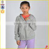 Factory Directly Sales Girls Zipper up Plain Sweatshirt Shirts thumbnail-2