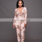 Zm50231b Autumn and Winter New Design Clothing Women Deep v Neck Paillette Lady Dress thumbnail-1