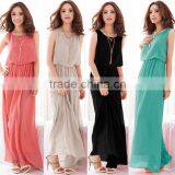 High Quality Long Elegant Chiffon Dress Seaside Beach Long Maxi Dress thumbnail-1