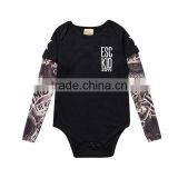 S17526A Autumn 2017 Cotton Children Long Sleeve Cute Baby Boys Tattoo Jumpsuits thumbnail-3