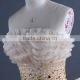 Apricot Strapless Short Mini Evening Dress thumbnail-5