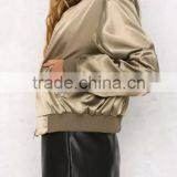 Runwaylover EY1019C Europe Style 2016 Women Pure Color Bomber Jackets thumbnail-3