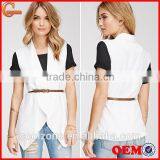 Fully Lined Sleeveless Longline Women Vest Lightweight Vest 2015