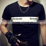 2016 Fashion Fit Best Quality Letter Printe Short Sleeve Fit Men's t Shirt thumbnail-1