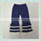 Wholesale Icing Pants Persnickety Remake Lace Ruffle Denim Pants Baby Frock Design Pictures thumbnail-2