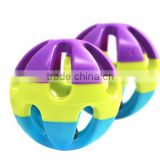 R1913H Qualified pet product manufacturer from China,colorful rainbow ball dog toy,wholesale pet toy