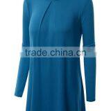 Women's Long Sleeve Plain Blank Solid Color Modal t Shirts Manufacturer in China thumbnail-2