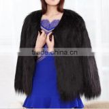 Russian long fur vest Fake fox vest for women sleeveless fur vest/Artificial leather