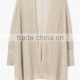 Women's Dolman Long Sleeve Loose Cashmere Knitted Thin Cardigan With Best Quality thumbnail-5