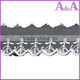 Swimming Wear Use Black Embroidery Organza Ribbon Lace thumbnail-6