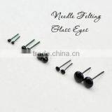 Needle Felting Accessories Small Felt Cute Toys Black Glass Eyes thumbnail-1