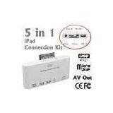 Portable 5 In 1 Apple IPad Connection Kit With AV Cable With Mini USB Port
