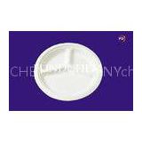 Party / Kitchen Biodegradable Tableware 10 Inch Three Spaces Plate