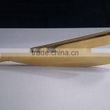 High Quality Shiny Gold Barber Razor/ Full Stainless Steel Gold Plated Barber Shaving Razor