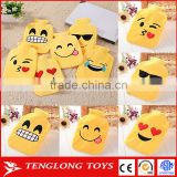 Wholesale various emoji plush water bag cover for winter