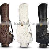 Flower pu Customization Golf Bag/xs White Brown Black Fancy Printed Golf Bag/ Custom Made Golf Bag