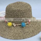 Garland Sunshade Straw Hat Fold Large Eaves Hat