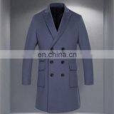 New Fashion High Quality USA European Clothes Slim Fit Double Breasted Wool Cashmere Men Overcoat thumbnail-3
