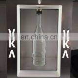 acrylic made levitating/floating vodka bottle display