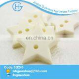 Decorative nylon two hole sew on button