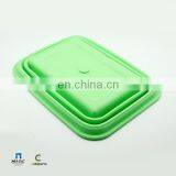 2018 Rectangle FDA Silicone Collapsible Water Bucket Foldable Food Storage Basket thumbnail-5