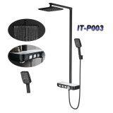 IT-P003B Shower Systems With Platform Foshan Factory Black Colour Luxury Rain Shower 3 Functions thumbnail-1