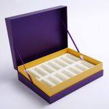 Custom High End Printed Cosmetic Skin Care Lution Packaging Paper Essential Oil Packaging Box 2 Bottles Essential Oil Gift Box With Gold Logo thumbnail-1