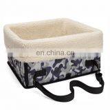 Customized LOGO Pet Car Bed Portable Dog Car Mat Warm Lamb Wool Travel Pet Car Carrier Bag thumbnail-3