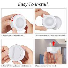 LED Cabinet Light Colorful Dimmable Touch Sensor Night Lamp Remote Control Wireless Puck Light thumbnail-5