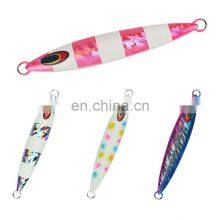 New Pretty Luminous Slow Descent Pitch Metal Vertical Sinker Jigging Fishing Lure thumbnail-3