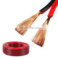 Red And Black 2x1.5mm CCA Speaker Cable 100m PE Film Package Per Roll