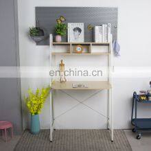 2021 High-end Modern Bedroom Study Desk Computer Tables With Bookshelf thumbnail-3