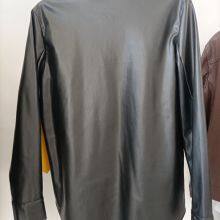 Women's Fashion Eco Leather Shirt thumbnail-2
