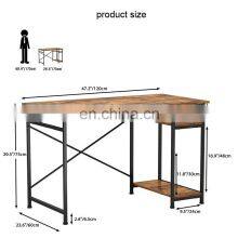 Home Office Furniture Workstation Simple 1 Shape Metal Adjustable Computer Study Table Modern Office Executive Desk thumbnail-4