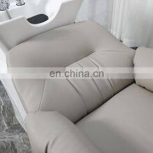 Salon Furniture Beauty Shampoo Basin Backwash Unit Lay Down Shampoo Chair Hair Washing Bed For Hairdressers thumbnail-5