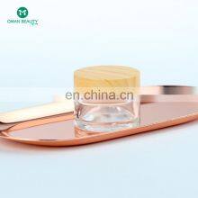 Mini 8oz Frosted Glass Body Lotion Scrub Candle Jar With Lid Wholesale thumbnail-4