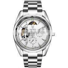 TEVISE 795A Automatic Mechanical Chronograph Men Watch Tourbillon Self-Wind Stainless Steel Luxury Gold Wristwatch thumbnail-3