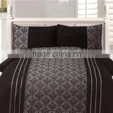 Black Hotel Jacquard Duvet Cover thumbnail-2