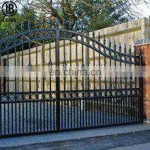 Steel Gates Wrought Iron Gate With Hot Galvanized for Villa Entrance Garden