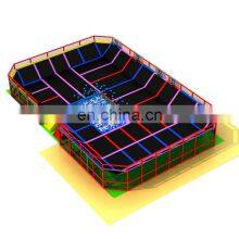 Big Bounce Commercial Adult Children Kids Indoor Trampoline Park With Foam Pit and Basketball Hoop
