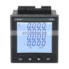 APM800 RS485 interface supports MODBUS True RMS Measurements 3 phase electric ac power meter with lcd