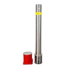 Outdoor Parking Lot 114mm Driveway Barrier Manual 316 Stainless Steel Removable Bollards