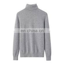 Custom Logo 100% Cashmere Women's Turtleneck Sweater Solid Pattern Jumpers With Front Logo Casual Winter Wear thumbnail-1