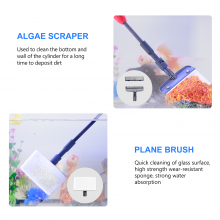 Boxtech Fish Tank Cleaner 6 in 1 Kit,Adjustable Long Handle Aquarium Cleaning Tool Set thumbnail-4