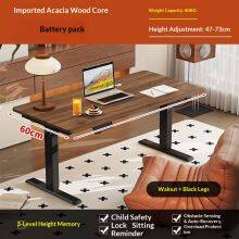 Adjustable Hand Lift Table Frame for Living Room Furniture With Linear Actuator - Ideal for Work, Computer Desk and Coffee Table Use thumbnail-1