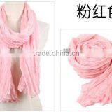 Cheap Voile Polyester Solid Color Lady Scarf thumbnail-3