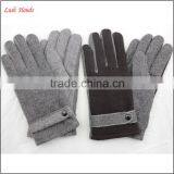Men's Simple Woolen Hand Gloves Men With Belt thumbnail-1