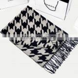 Wholesale Fashion Swallow Gird Pattern Women Warm Wool Winter Shawl thumbnail-3