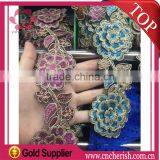 2016 African Heavy Lace Fabric Ethnic Necklace for Fashion Dress Embroidery Trim Quality Choice thumbnail-1